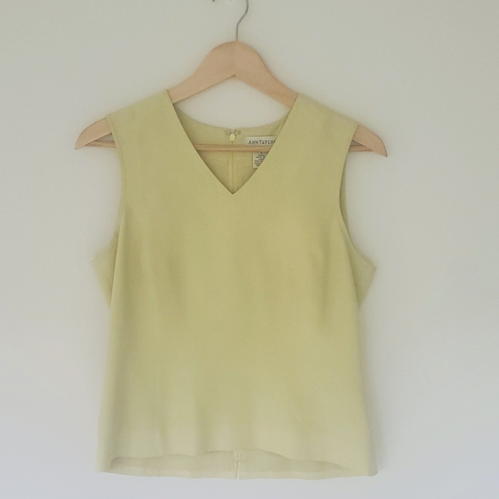Lime green Silk top